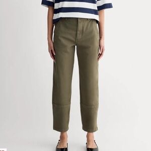 Everlane Olive Green Barrell Leg pants